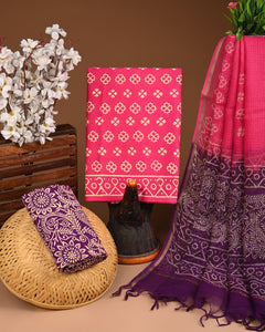 COTTON SUITS WITH KOTA DORIYA DUPATTA