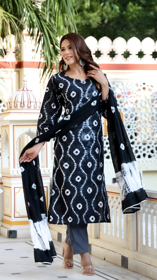 Top Trending Ajrakh Salwar Suits with Dupatta for Women