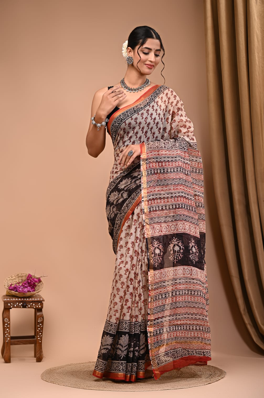Pure Kota Doria Saree Comfort