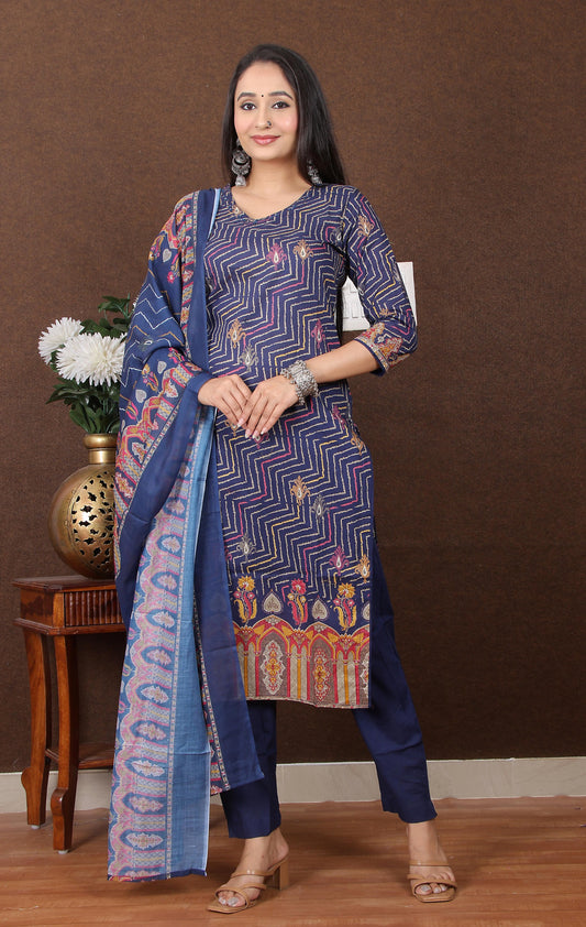 Cotton Kurti Pant Set for Women