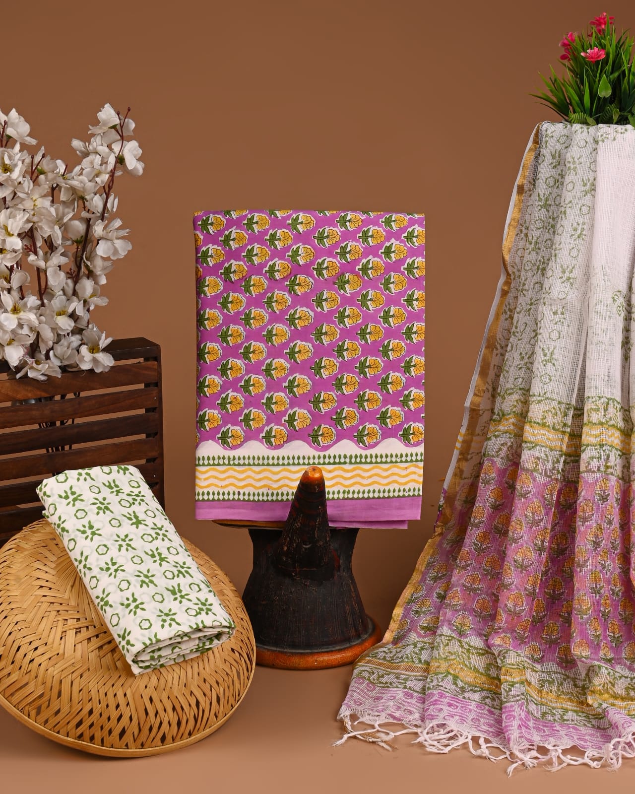 Buy Cotton Suits with Kota Doriya Dupatta – Light, Elegant & Comfortable