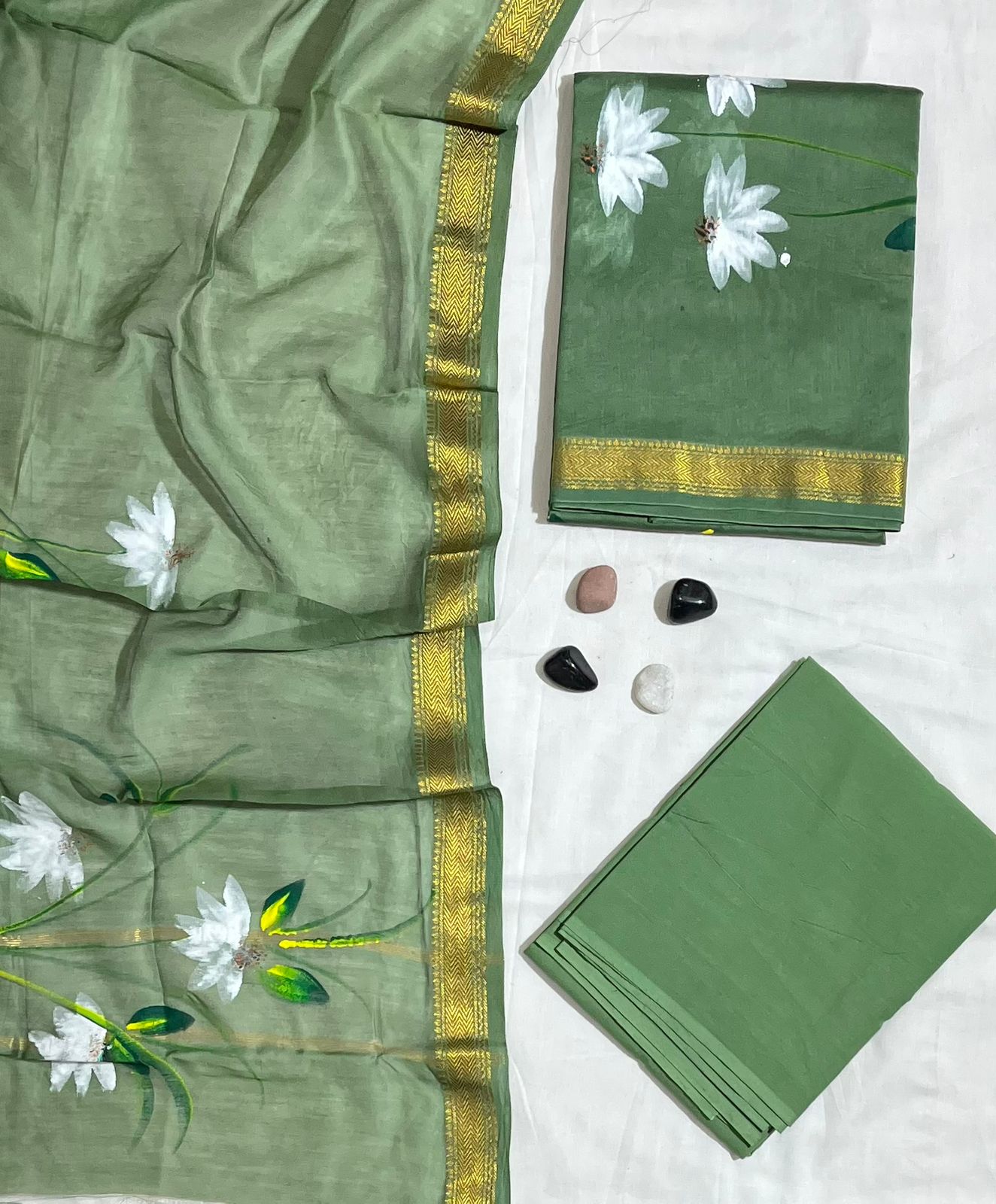 Designer Maheshwari Silk Suit with Festive Look