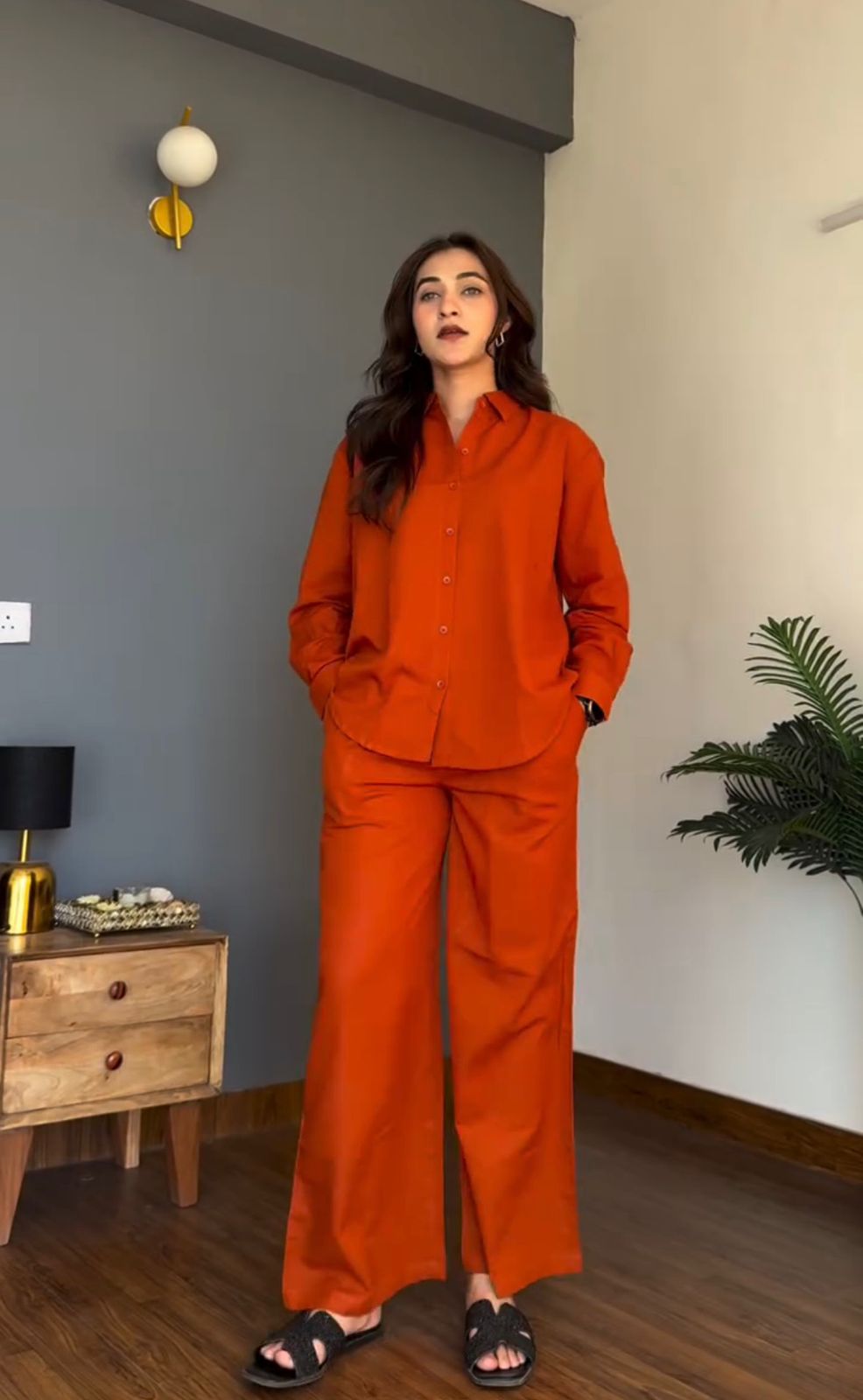 Trendy Rust Co-Ord Set π§‘ | Cotton Fabric | Smart & Elegant Look