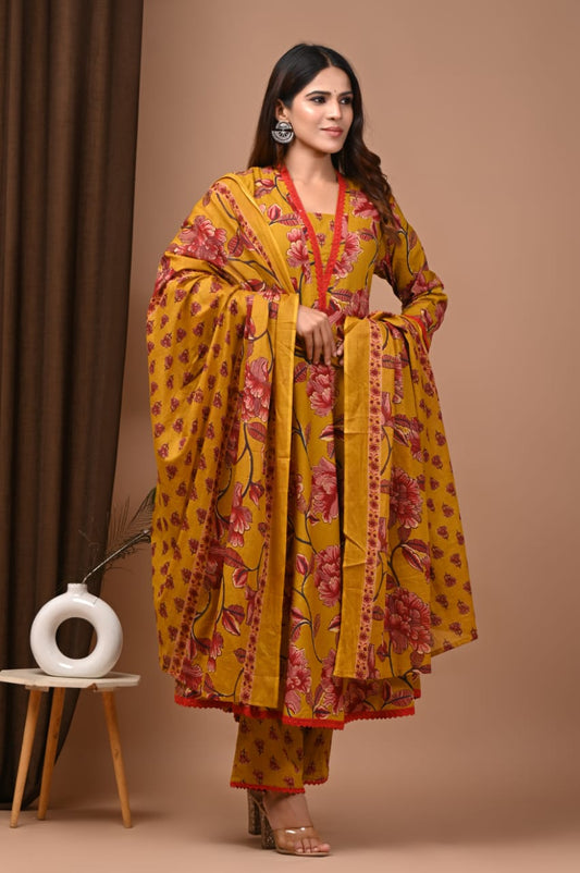 anarkali kurta set with dupatta buy online