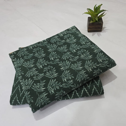 Designer Hand Block Cotton Combo Suit for Women