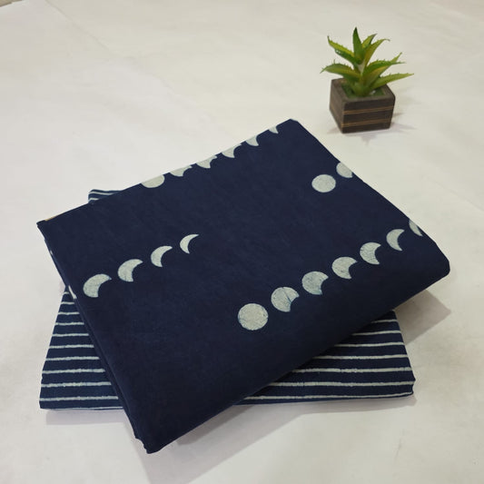 Bagru Print Cotton Kurta Pajama Combo for Women