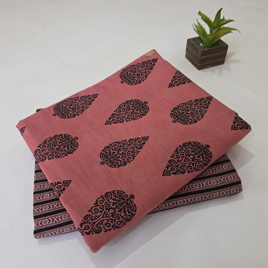 Ethnic Handcrafted Bagru Print Cotton Combo Suit