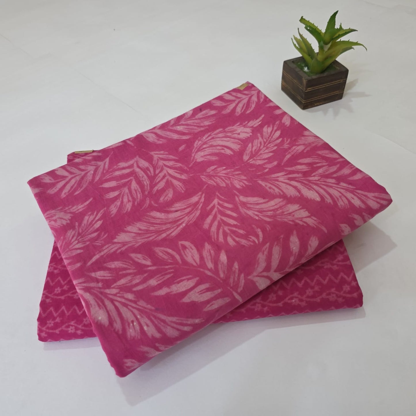 Bagru and Black White Print Cotton Combo Suit