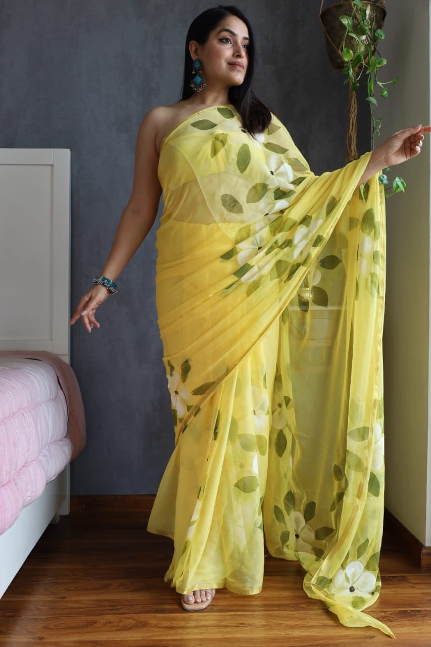 Summer Breeze Chiffon Saree