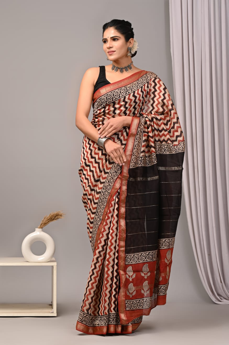maheshwari cotton silk handloom saree