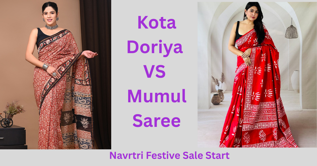 Best Kota Doriya & Mulmul Sarees for Navratri Garba Nights