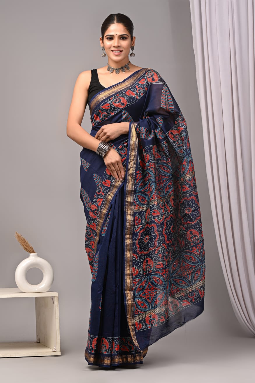 maheshwari cotton silk saree