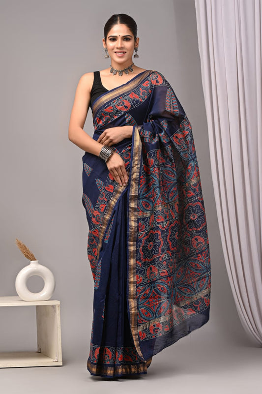 maheshwari cotton silk saree