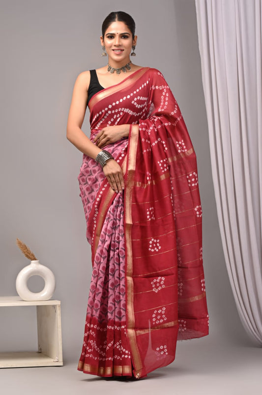 maheshwari cotton silk saree