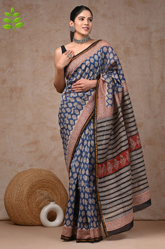 Pure Modal Chanderi Silk Sare