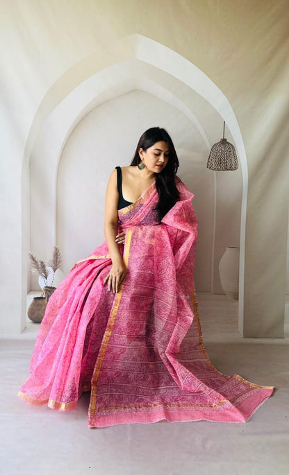 Classic Pure Kota Doria Saree