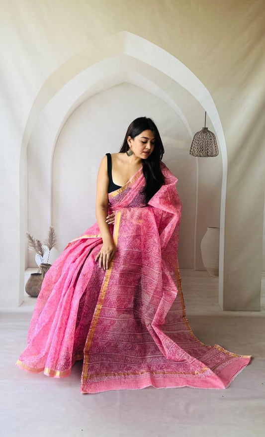Classic Pure Kota Doria Saree