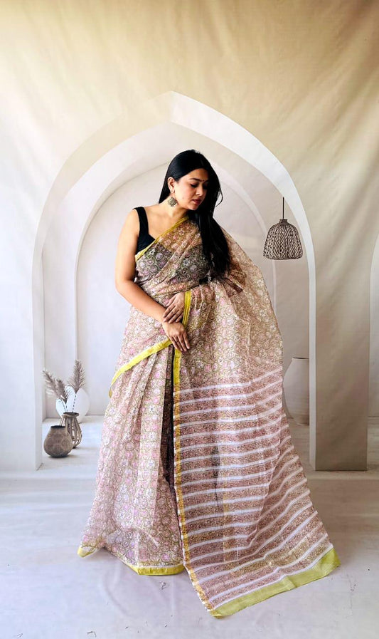 Pure Cotton Kota Doria Saree