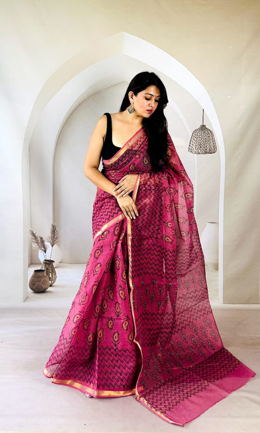 Pure Kota Doria Saree Fashion