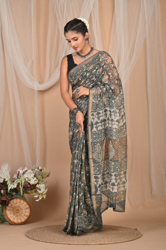 Vibrant Pure Kota Doria Saree