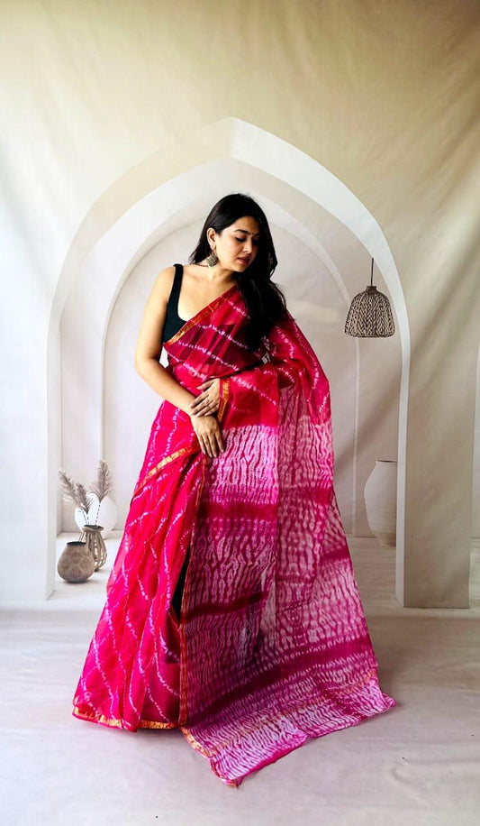 Pure Kota Doria Saree Patterns