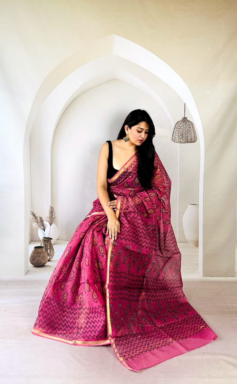 Pure Kota Doria Saree Collection Online