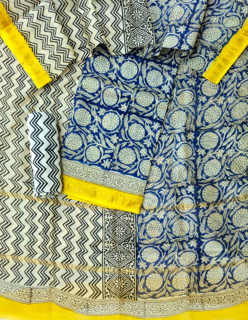 Party Wear Maheshwari Silk Suit with Zari Work