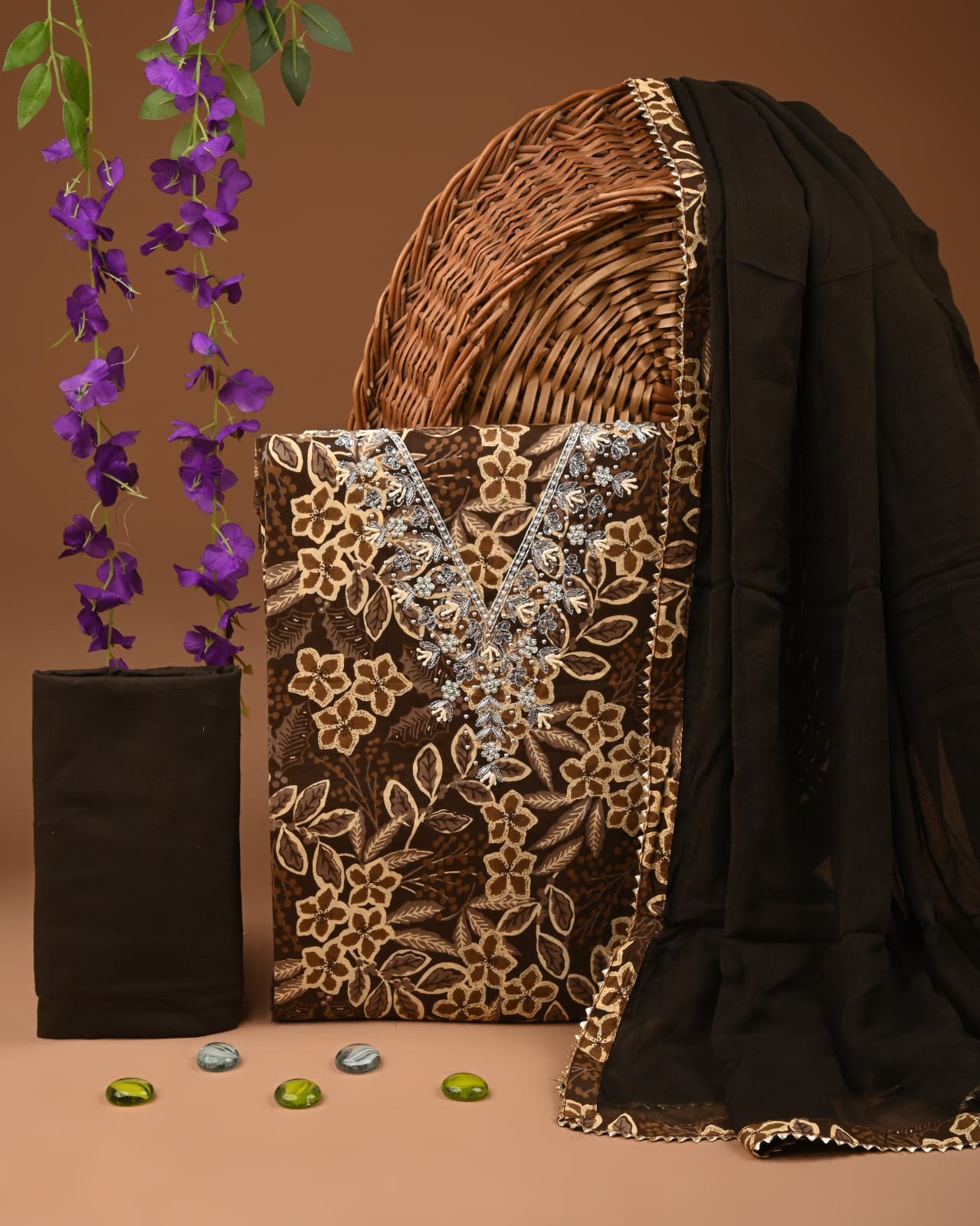Elegant Cotton Suit with Dupatta for Women