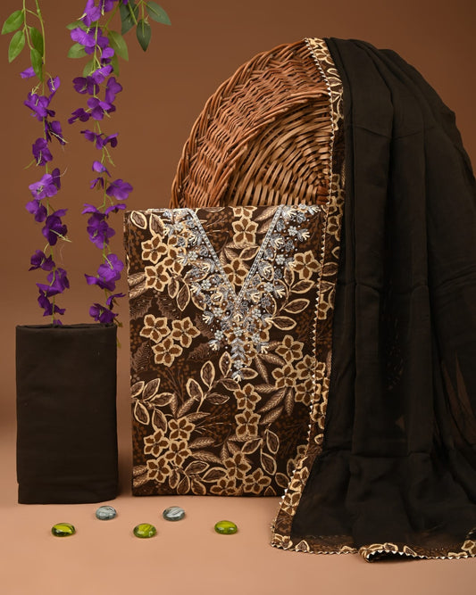 Elegant Cotton Suit with Dupatta for Women