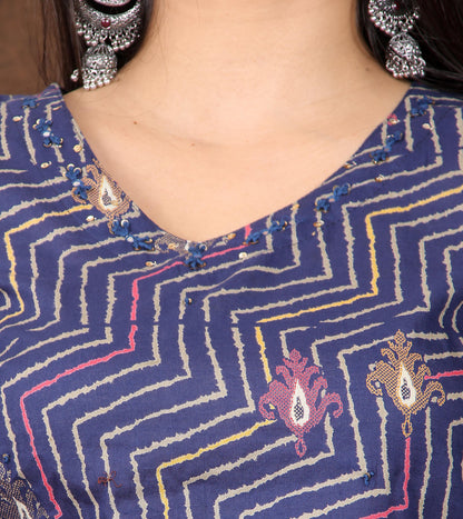 Cotton Kurti Pant Set for Women