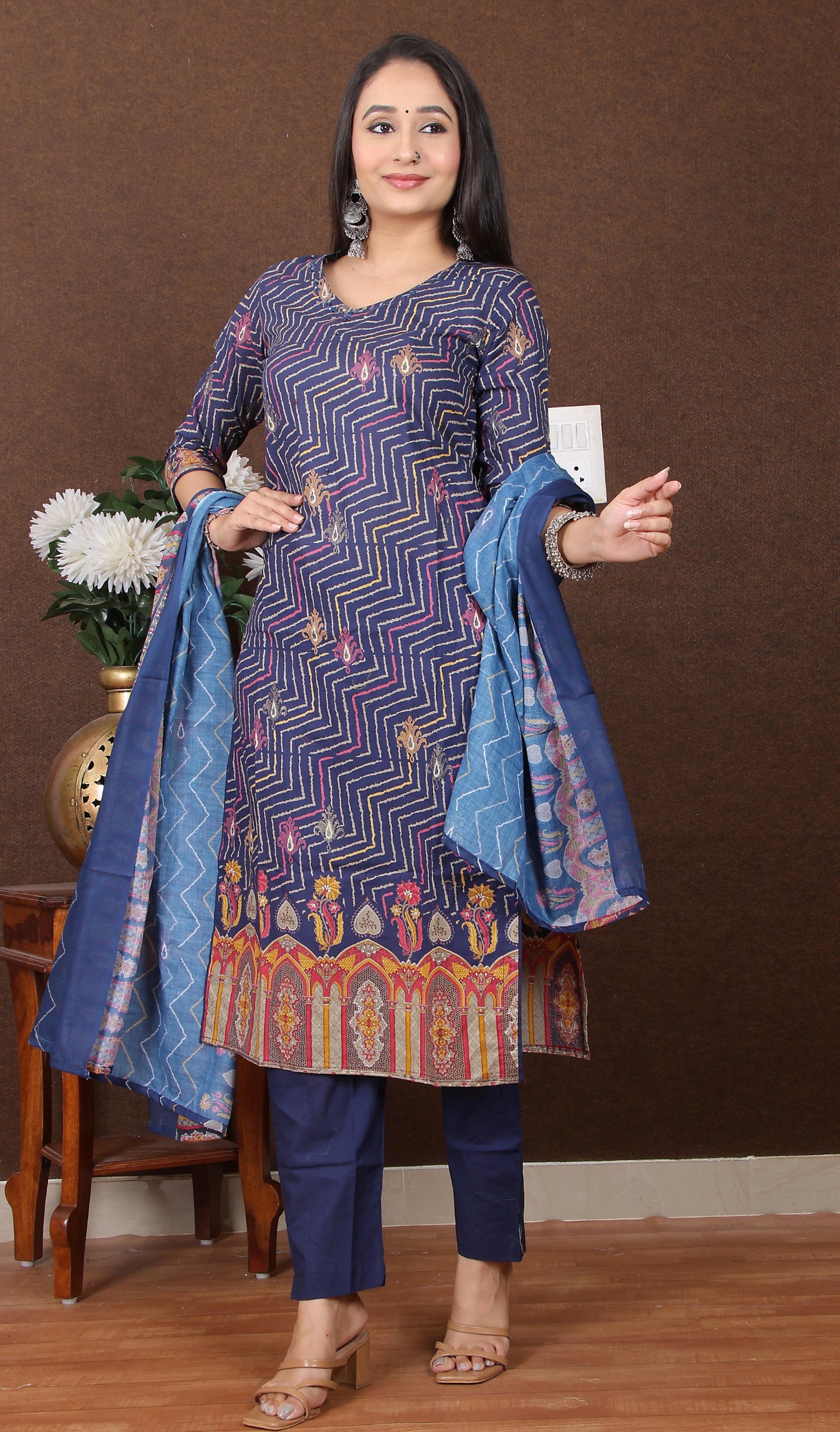 Cotton Kurti Pant Set for Women