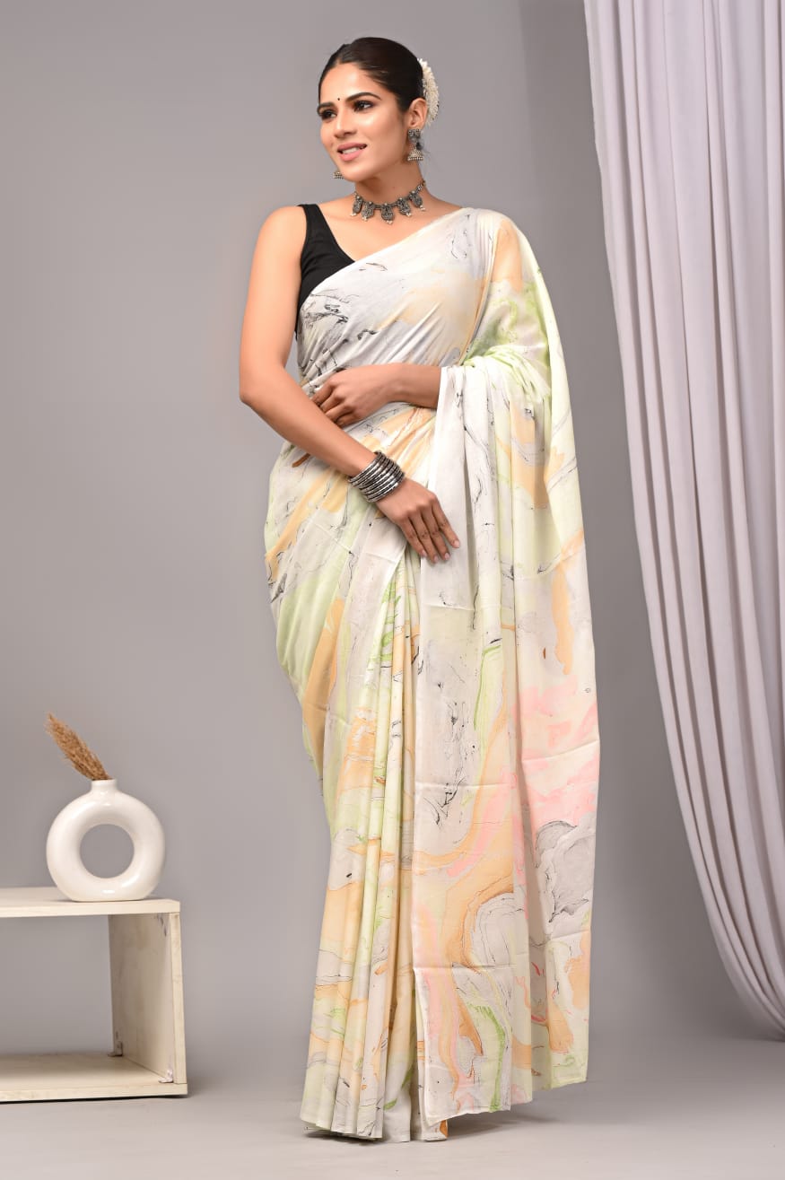 Authentic pure mul cotton saree, soft drape charm.