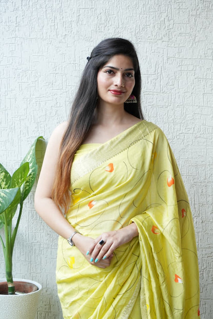 Soft Art Silk Chanderi Saree