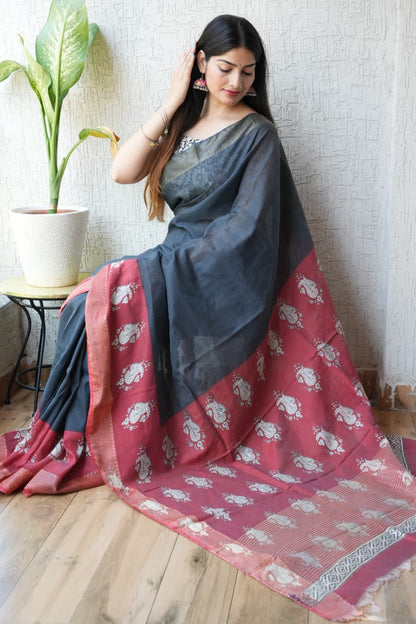 Handloom Inspired Chanderi Saree