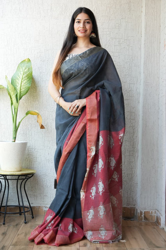 Handloom Inspired Chanderi Saree