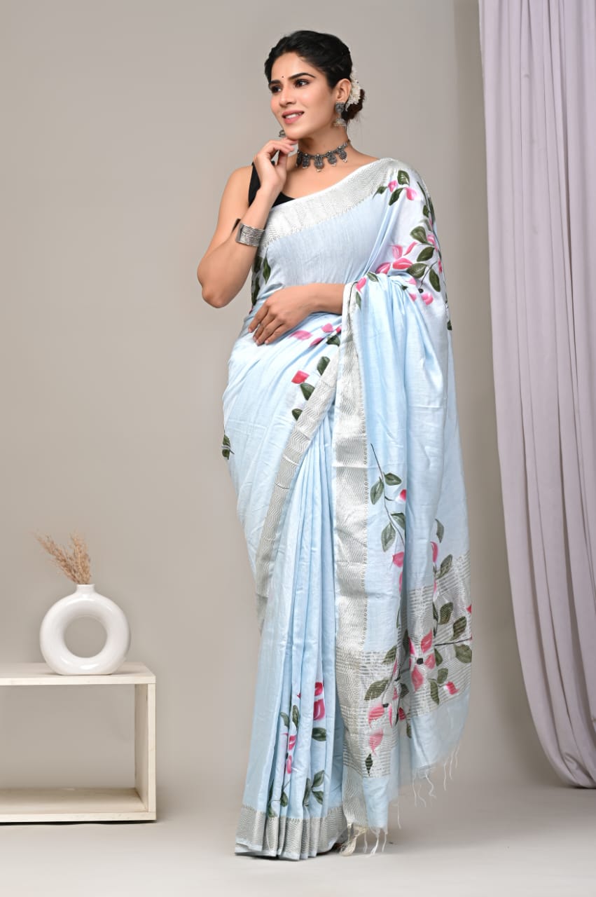 Pure Look Chanderi Art Silk Saree