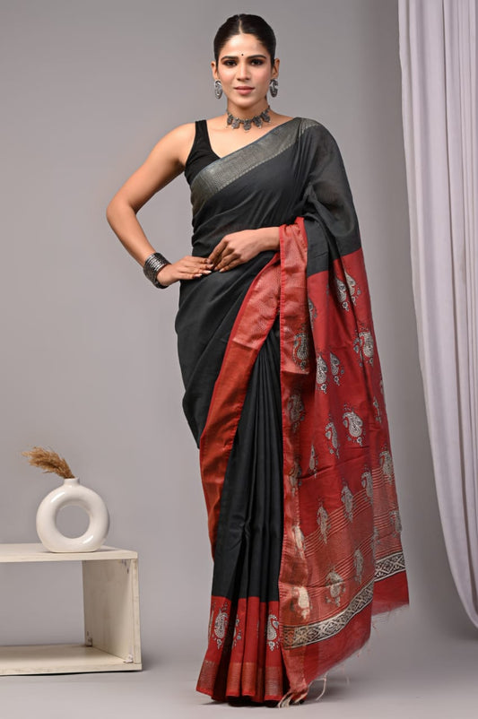 Art Silk Saree with Natural Dyes