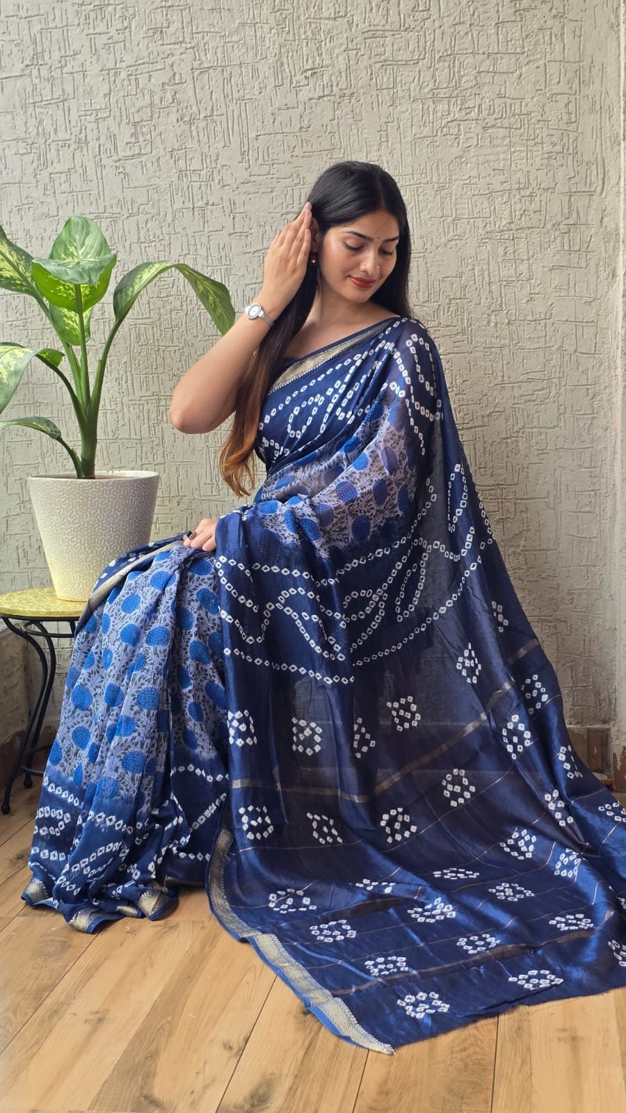 Lightweight Maheshwari Silk Saree for Daily Wear