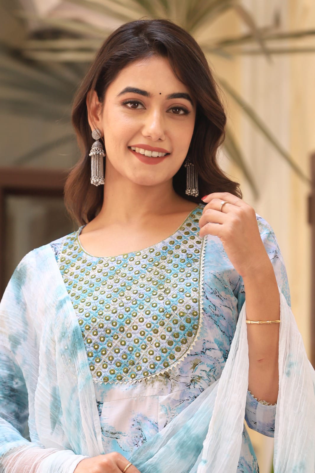 white flower printed kurta pant