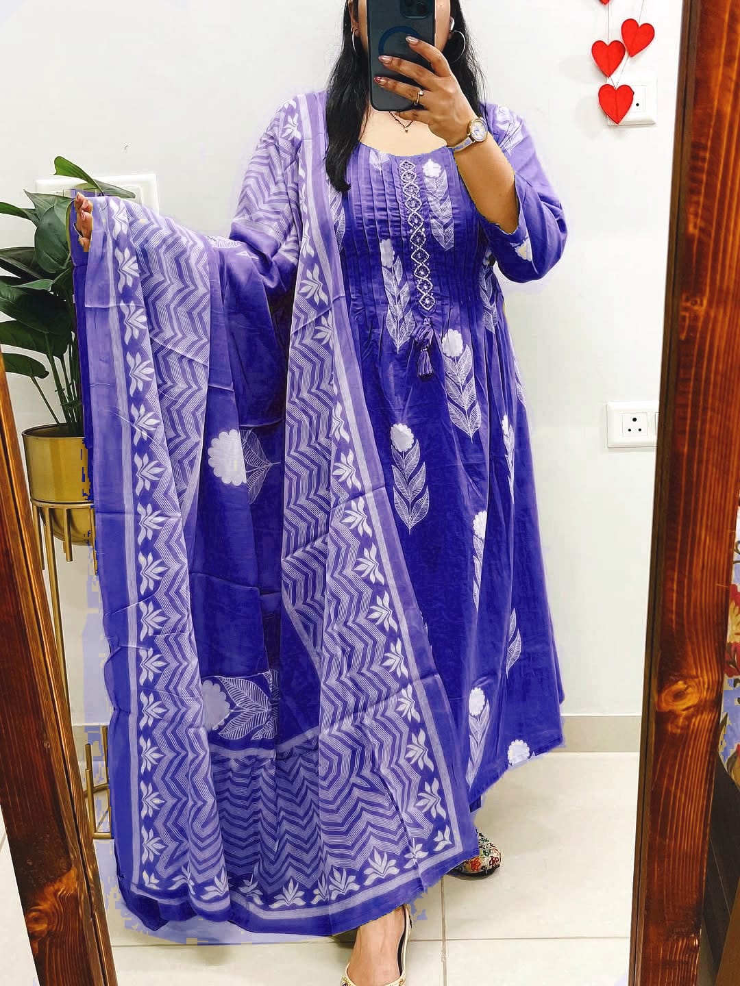 buy online kurti pant with mulmul dupatta