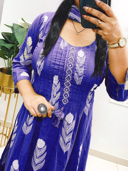 buy online kurti pant with mulmul dupatta