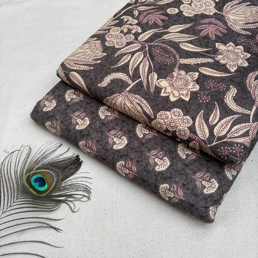 Soft Cotton Dabu Print Combo Suit for Daily Use