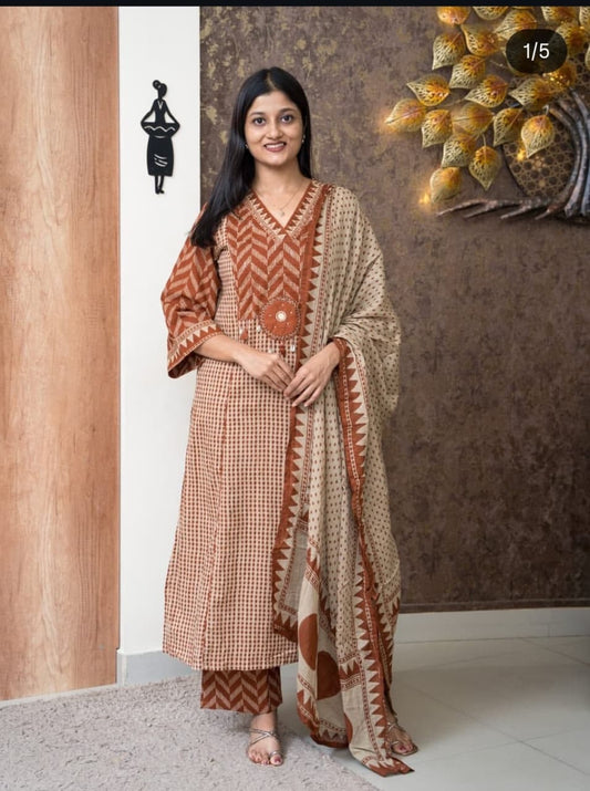 Bagru print kurti pant collection buy online