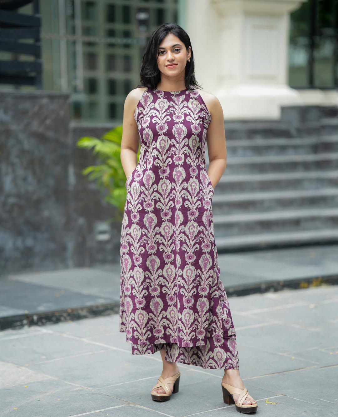 Women Shade of Purple Cotton Co-Ord set made of pure cotton