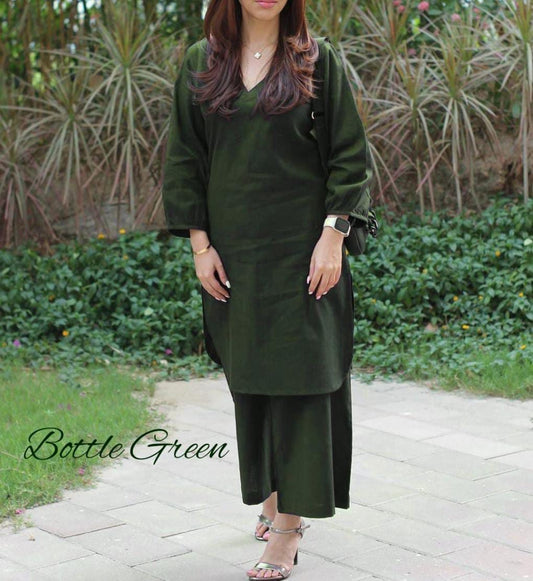 Black cord set with palazzo daily office wear
