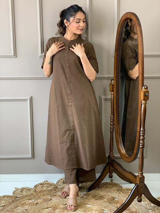 Launching Designer Co-erd set in Aline kurti pattern