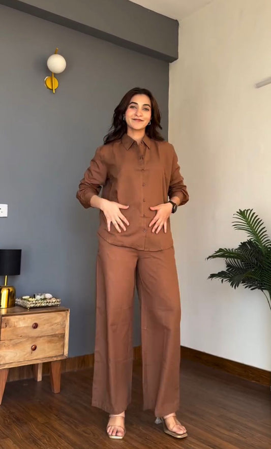 Classic Brown Co-Ord Set 🤎 | Comfortable Cotton | Daily Wear Outfit