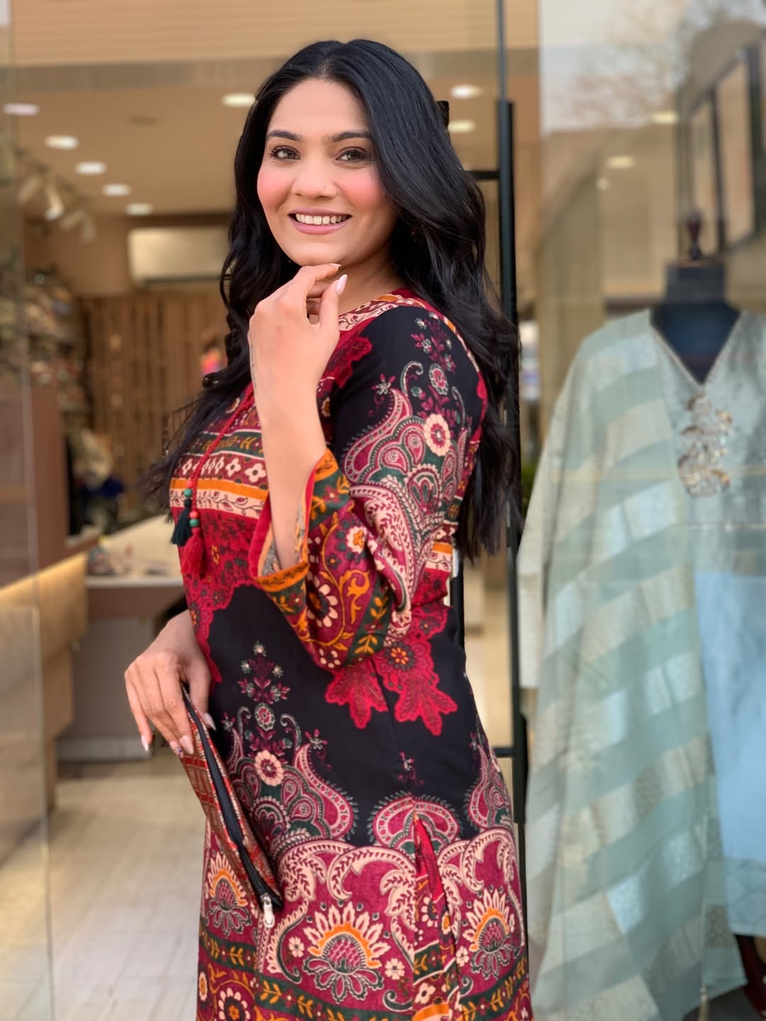 Maslin Baroque Kalamkari print co-ord set