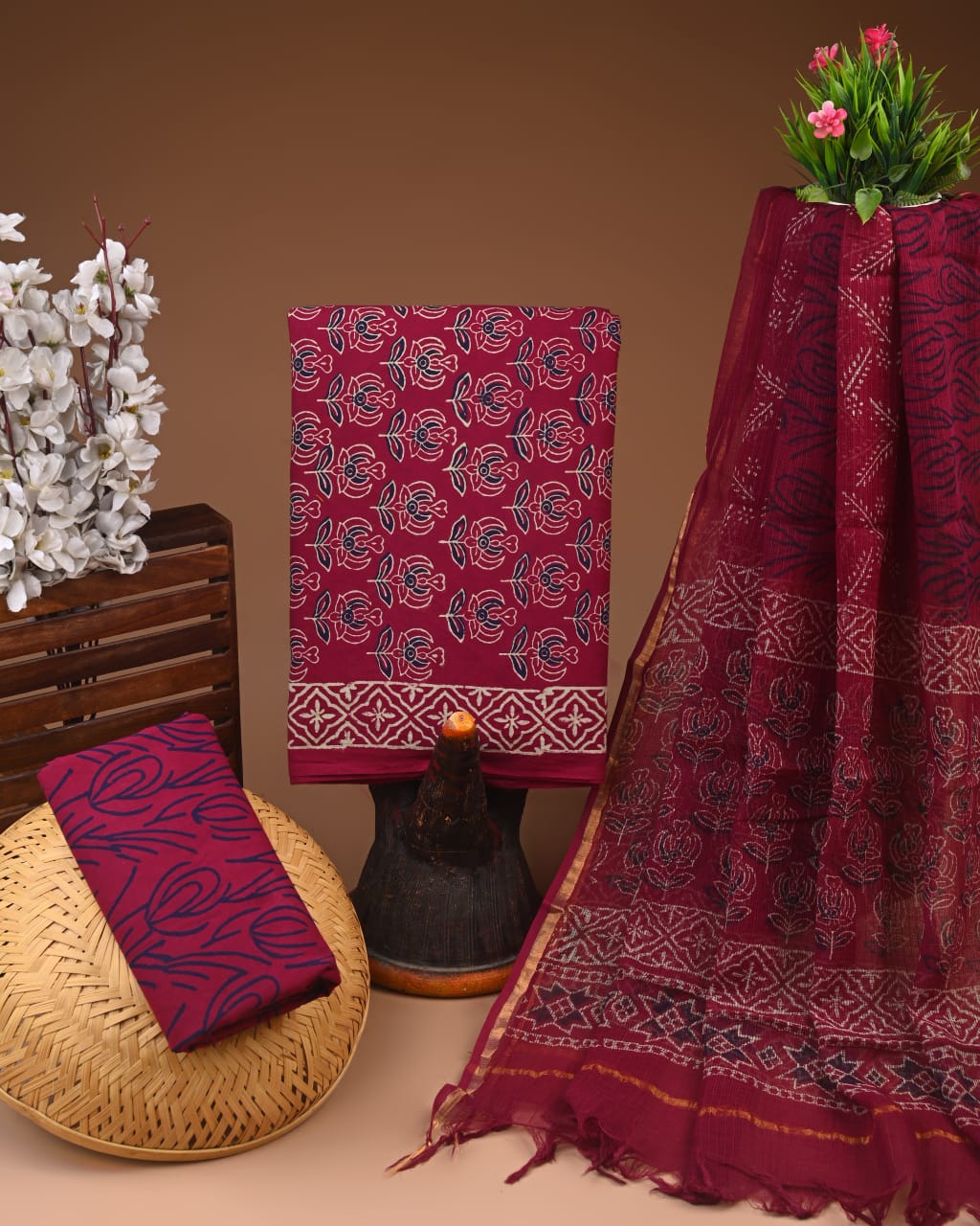Brown kota doriya suit online