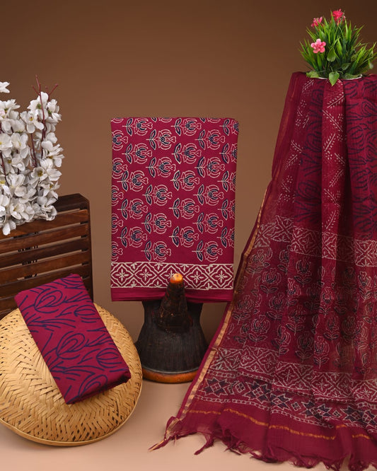 Brown kota doriya suit online